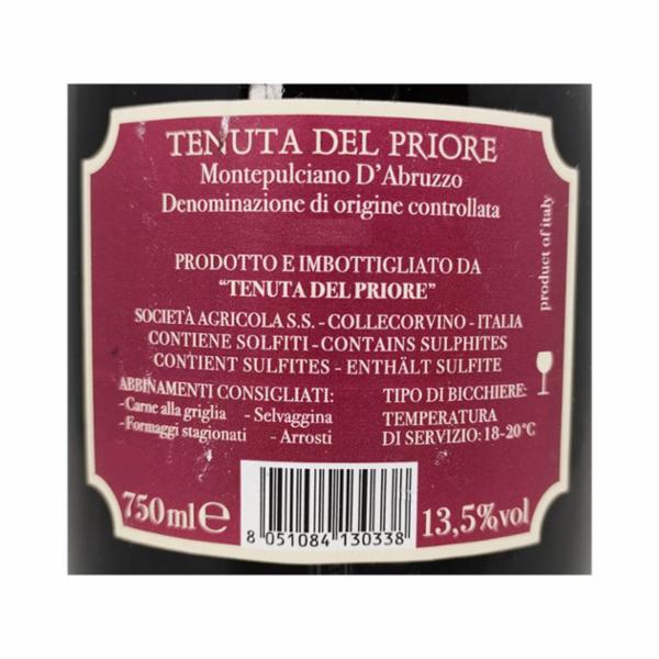 VINO ROSSO MONTEPULCIANO DENOMINAZIONE ORIGINE CONTROLLATA
