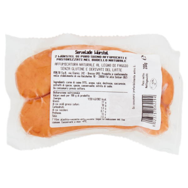 Assaggi e paesaggi Würstel Artigianali Altoatesini 200 g