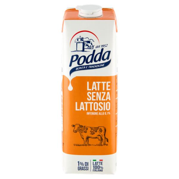 Podda Latte Senza Lattosio 1% di Grassi 1 litro