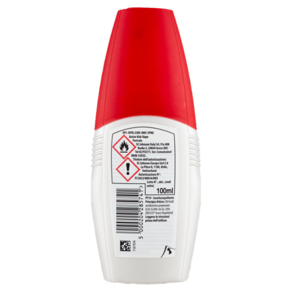 Autan Kids Vapo per bambini da 1 anno di età, insetto repellente, contro zanzare e zecche, 100ml