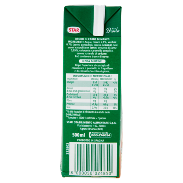 Star il mio Brodo di Manzo 500 ml