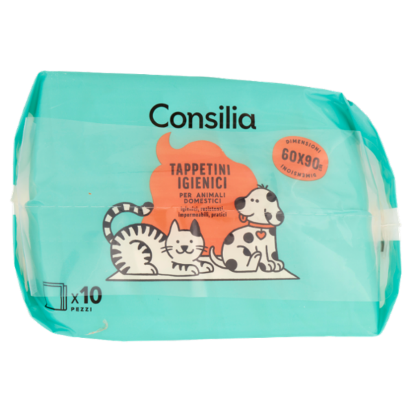 Consilia Tappetini Antiodore per Animali 60X90 cm 10 pezzi