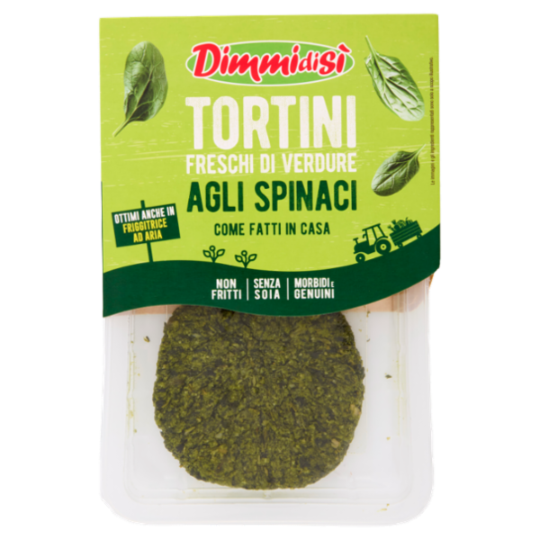 DimmidiSì Tortini Freschi di Verdure agli Spinaci 2 x 80 g