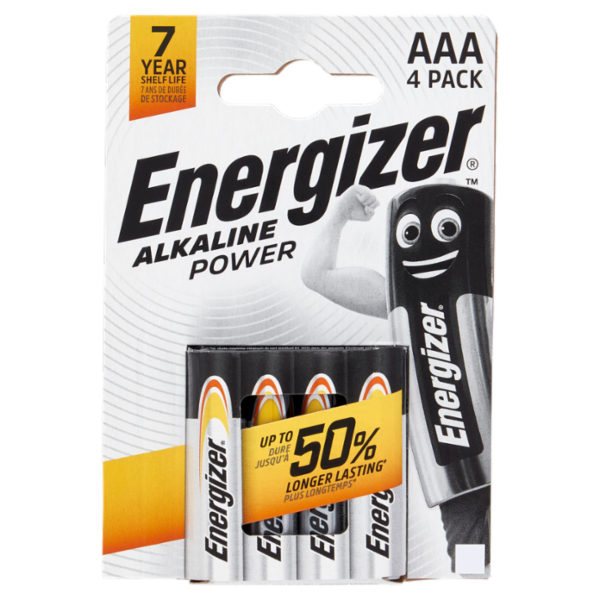 Energizer Alkaline Power AAA 4 pz