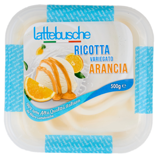 lattebusche Gelato Ricotta Variegato Arancia 500 g