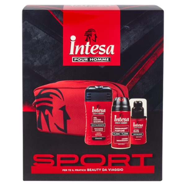 Intesa Pour Homme Sport Gel Doccia Shampoo 250mL + Deodorante Ylang Ylang 150mL + After Shave 100mL