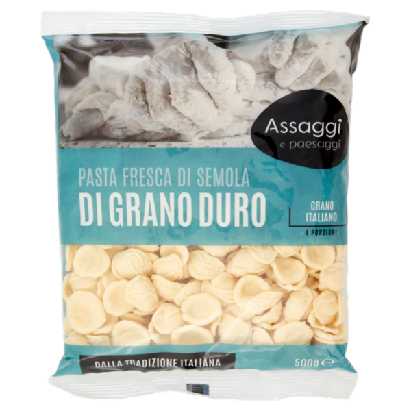 Assaggi e paesaggi Pasta Fresca di Grano Duro Orecchiette 500 g
