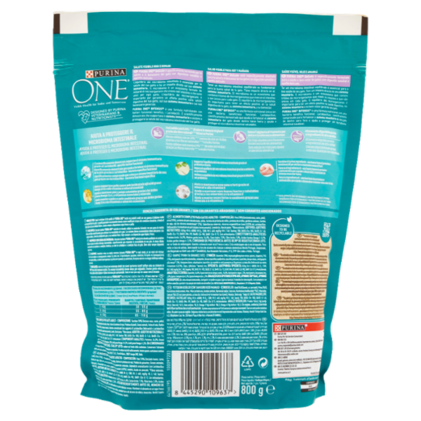 PURINA ONE Delicate Ricco in Tacchino 800 g