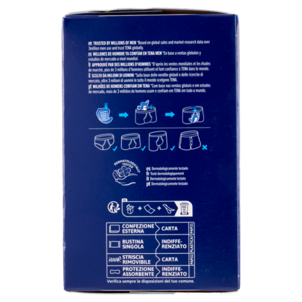 Tena Men Active Fit Protective Shield Extra Light 14 pz