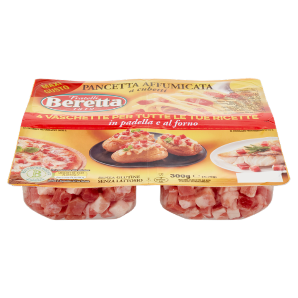 Fratelli Beretta Pancetta Affumicata a cubetti 4 x 75 g