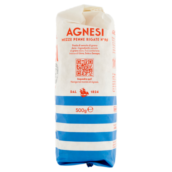Agnesi Mezze Penne Rigate N° 95 500 g