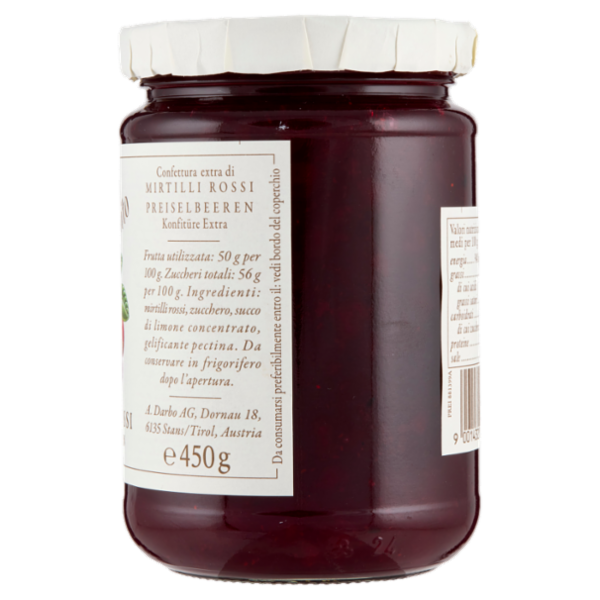 Darbo Confettura Extra Mirtilli rossi Composta 450 g