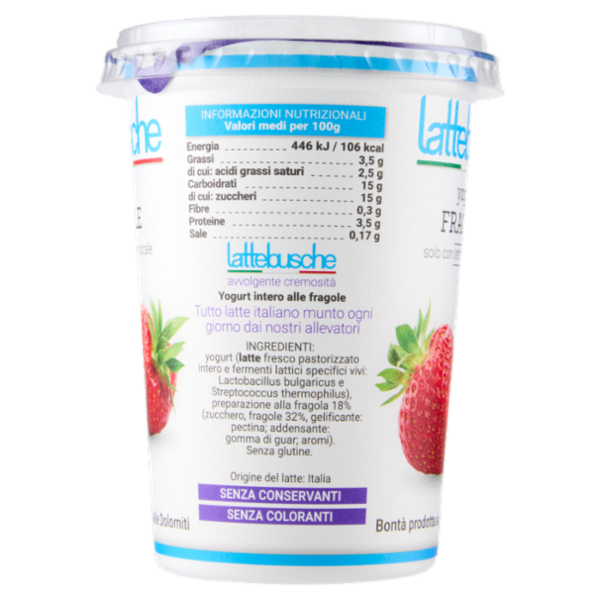 lattebusche yogurt Fragole 500 g