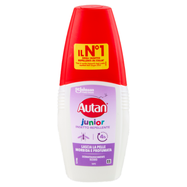 Autan Junior Vapo per Bambini Oltre 2 Anni Insetto Repellente e Antizanzare Tigre e Comuni, 100ml