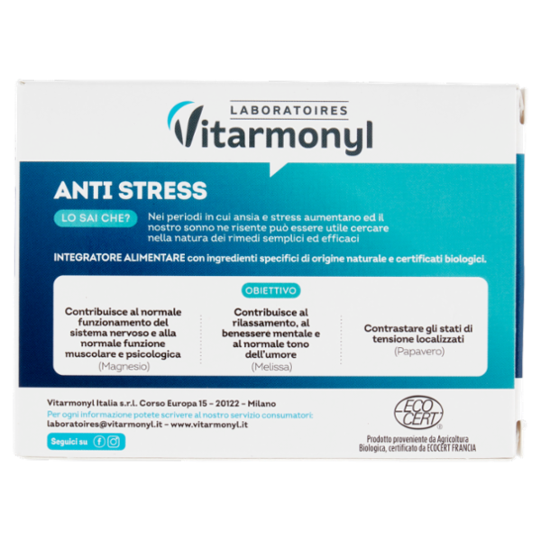 Laboratoires Vitarmonyl Anti Stress 20 capsule 12,8 g