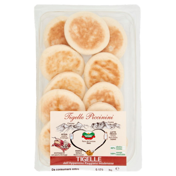 Tigelle Piccinini Tigelle dell'Appennino Reggiano Modenese 0,170 kg