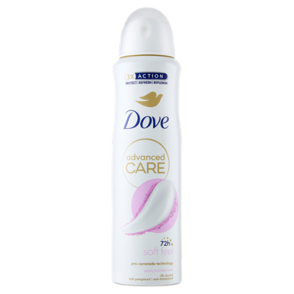 Dove advanced Care soft feel peony & amber scent anti-perspirant 150 ml