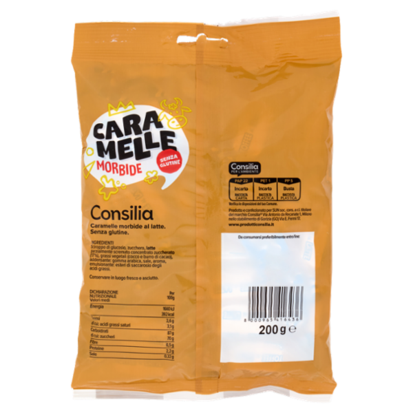 Consilia Caramelle Toffée al Latte 200 g