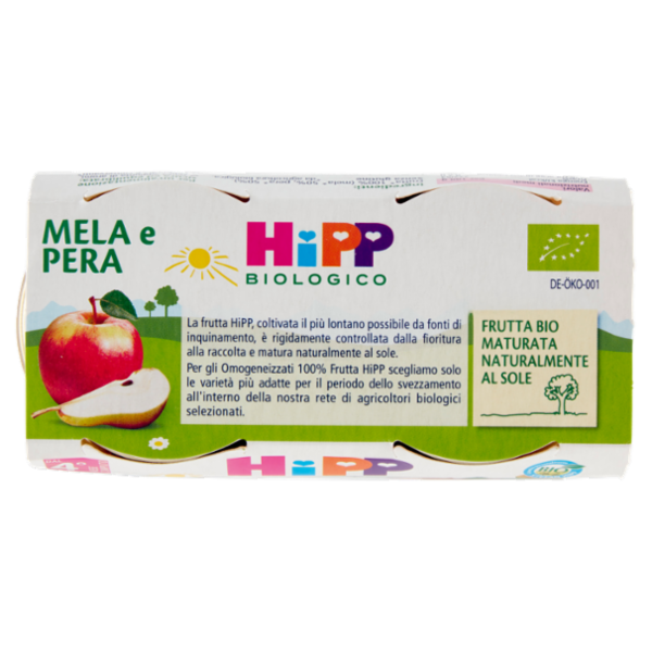 HiPP Biologico Mela e Pera Omogeneizzato 2 x 80 g