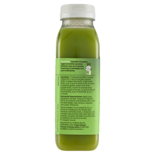 innocent super smoothie Antiossidante Verde* Kiwi - Mela - Cetriolo - Matcha 300 ml