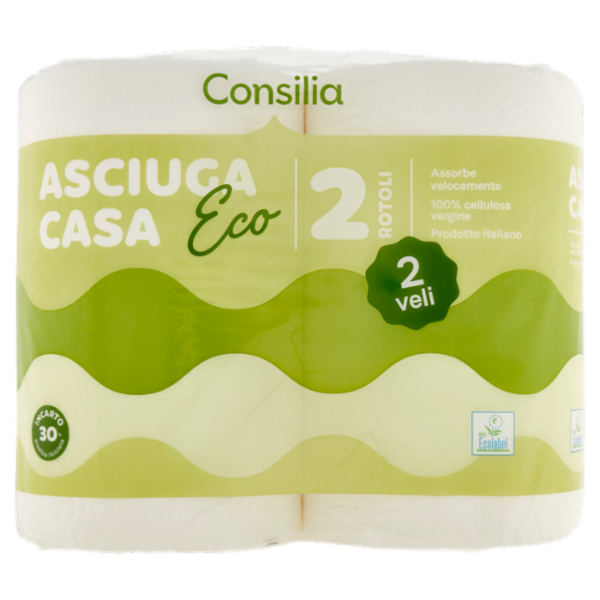 Consilia Asciuga Casa Ecologico 2 Veli 2 rotoli