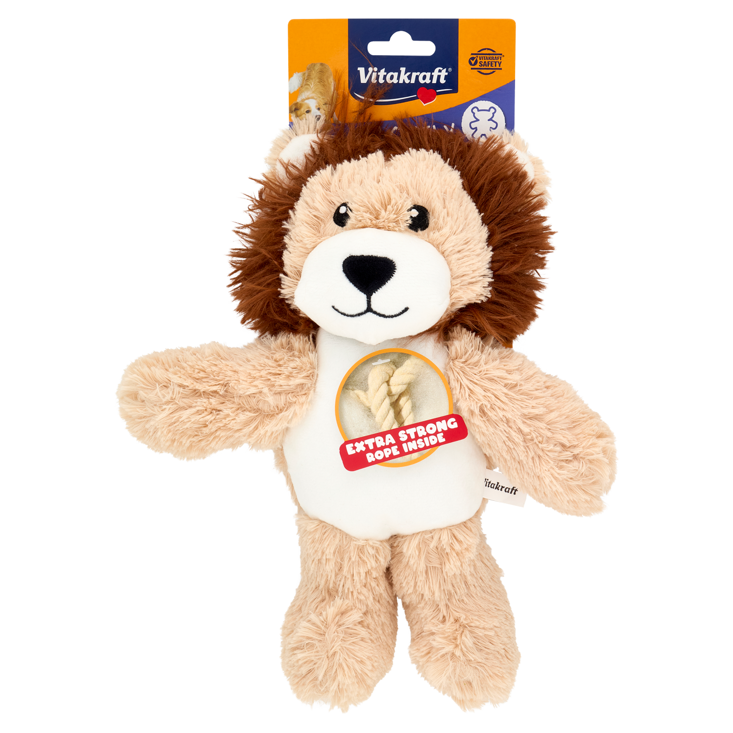 Vitakraft Lovely Leone In Peluche Corda Interna 26cm 1 Pz