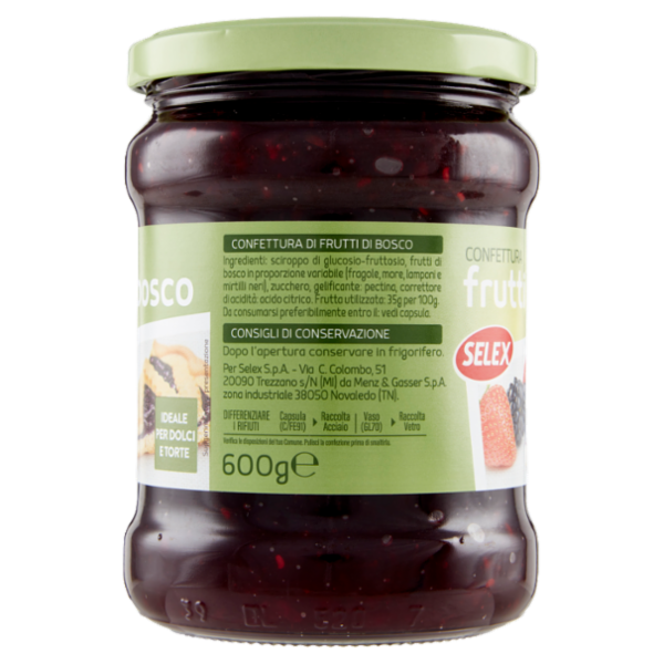 Selex Confettura di Frutti di Bosco 600 g