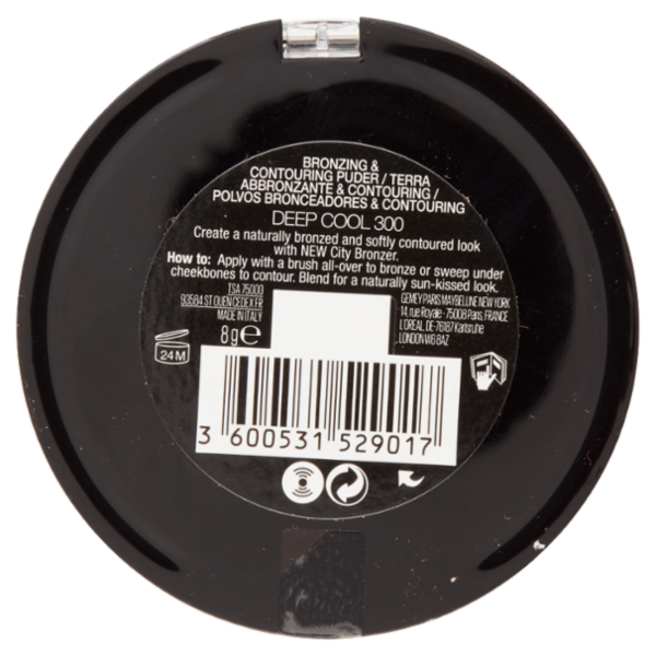 Maybelline New York Terra City Bronze, con Burro di Cacao e Pigmenti Soffici, 300 Deep Cool