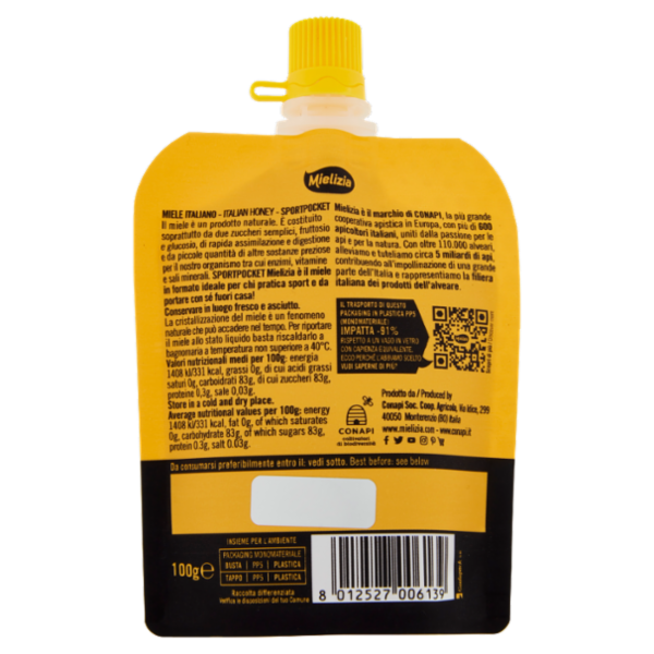 Mielizia Miele Italiano Sport Pocket 100 g