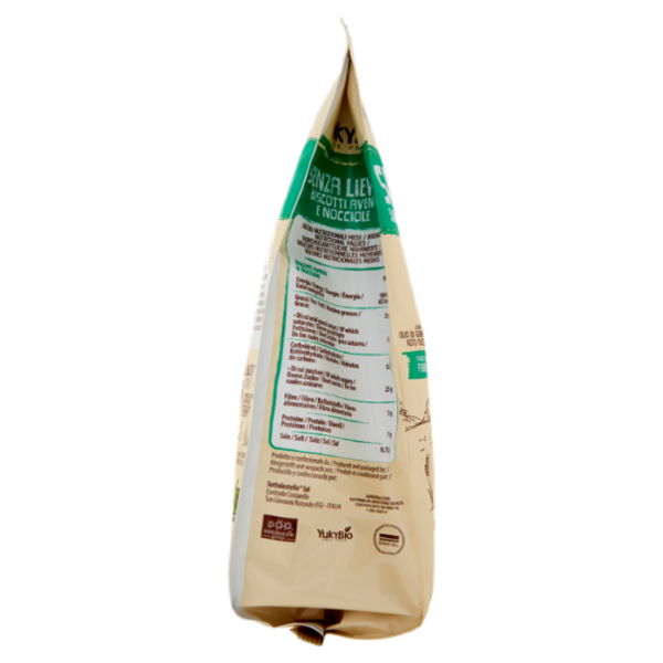 YukyBio Senza Lieviti Biscotti Avena e Nocciole 200 g