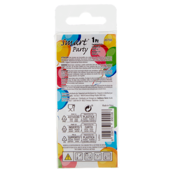 Smart Party Candelina Numerale 6 1 pz