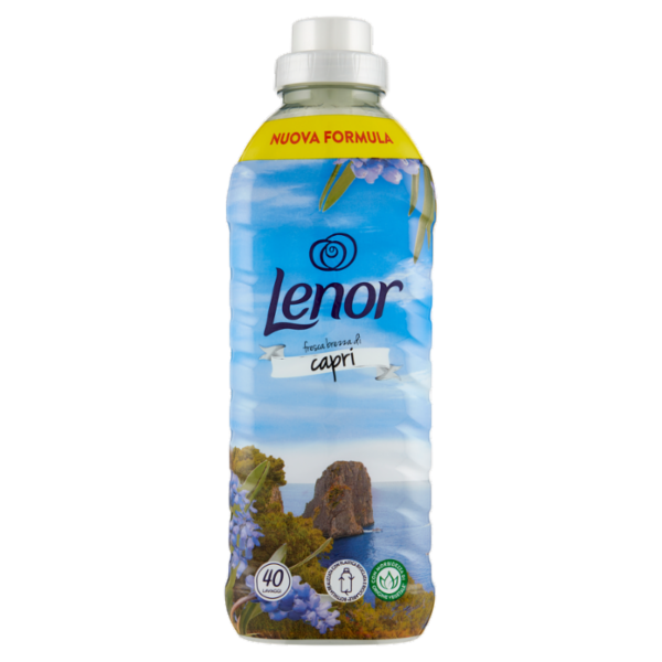 Lenor Ammorbidente Lavatrice Concentrato, fresca brezza di Capri 40 Lavaggi 840 ml