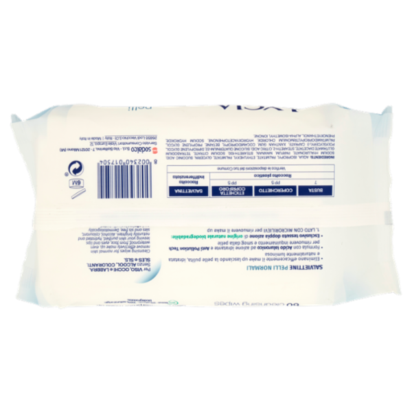 Lycia salviettine struccanti pelli normali con Acido Ialuronico 60 pz