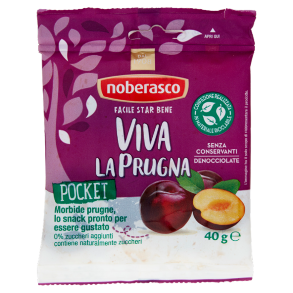 noberasco Viva la Prugna Denocciolate Pocket 40 g