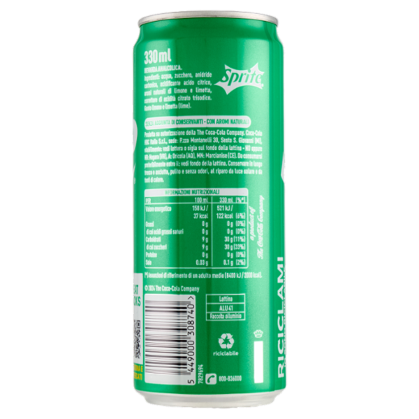 Sprite Sleek Can 330 ml