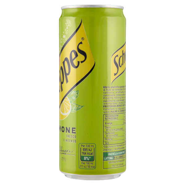 Schweppes Limone lattina sleek 0,33 L