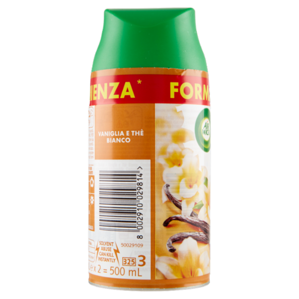 Air Wick Freshmatic Ricarica Bipacco Vaniglia e Thè Bianco Profumatore per ambiente 2 x 250 ml