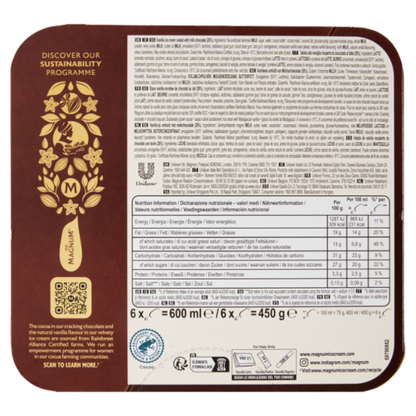 Magnum Classic 6 Gelati 450 g