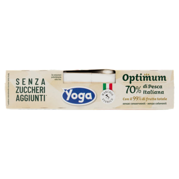 Yoga Optimum 70% di Pesca Italiana Senza Zuccheri Aggiunti* 3 x 200 ml