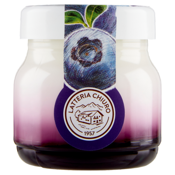 AlpiYò Yogurt di Valtellina Intero con confettura extra di Mirtillo 125 g