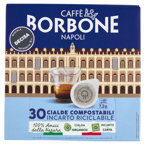 Caffè Borbone Miscela Decisa Cialde Compostabili* 30 x 7,2 g