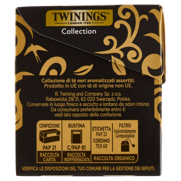 Twinings Tè Neri Aromatizzati Collection Confezione con 5 diversi tè neri 20 filtri The 40 g