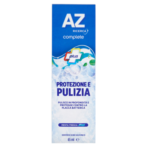 AZ Ricerca Dentifricio Complete Plus Protezione e Pulizia Menta Fresca 65 ml