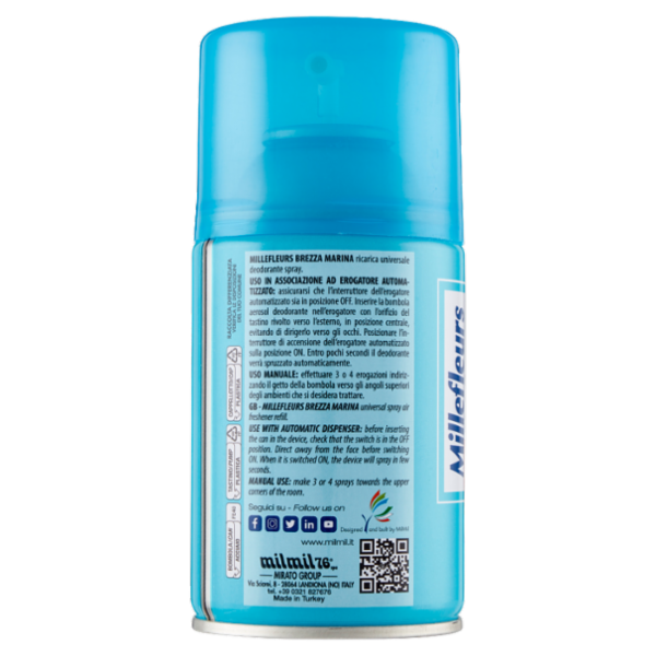 Strabilia Millefleurs Deodorante Ambiente Brezza Marina Ricarica 250 ml