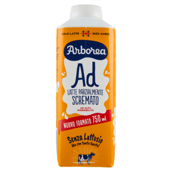 Arborea Ad Latte Parzialmente Scremato ad Alta Digeribilità Senza Lattosio 750 ml
