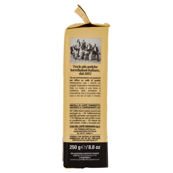 Caffè Vergnano 1882 Granaroma Miscela Classica Macinatura Moka 250 g