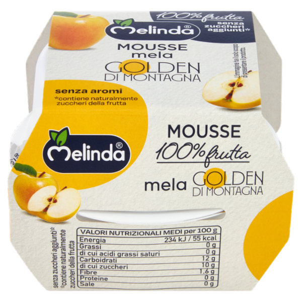 Melinda Mousse mela Golden di Montagna 2 x 100 g