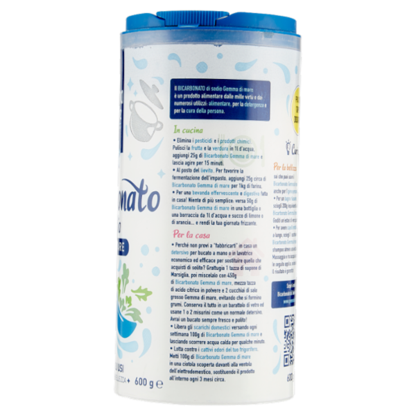 Gemma di mare Bicarbonato di sodio Alimentare 600 g