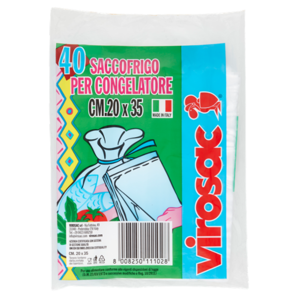 virosac Saccofrigo per Congelatore 20x35 cm 40 pz