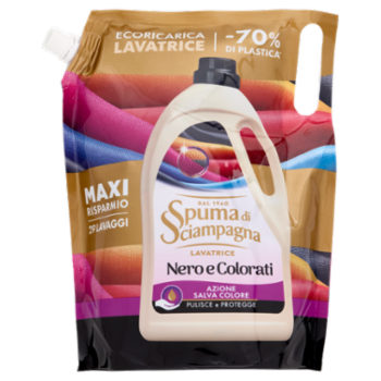 Spuma Di Sciampagna Lavatrice Nero e Colorati Ecoricarica 1305 Ml